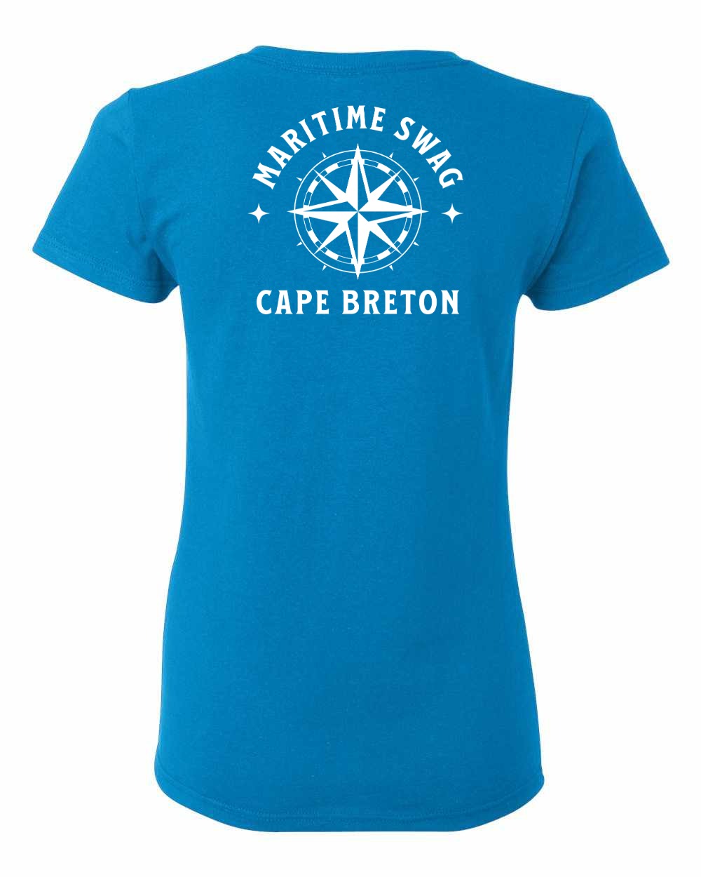 Maritime Swag CB Compass Left Chest and Back Women's Tee