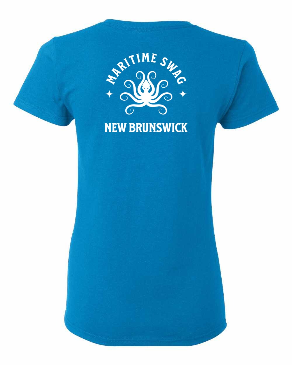 Maritime Swag New Brunswick Octopus Left Chest and Back Women's Tee