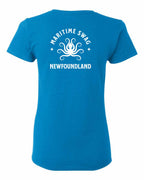 Maritime Swag NFLD Octopus Left Chest and Back Women's Tee