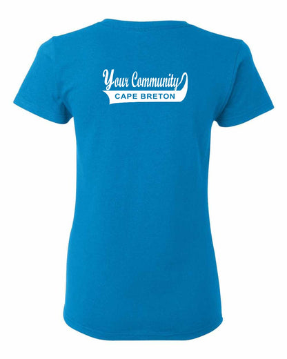 Your Community Swoop (Cape Breton) Left Chest and Back Women's Tee