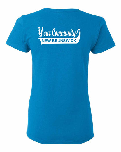 Your Community Swoop (New Brunswick) Left Chest and Back Women's Tee