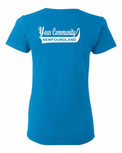 Custom Your Community Swoop (Newfoundland) Left Chest and Back Women's Tee