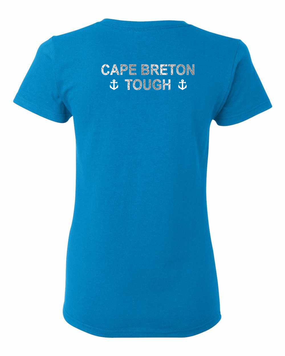 Built CB Tough Metal Left Chest and Back Women's Tee