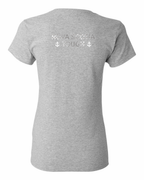 NS Tough Metal Left Chest and Back Women's Tee