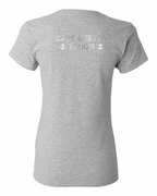 Built CB Tough Metal Left Chest and Back Women's Tee