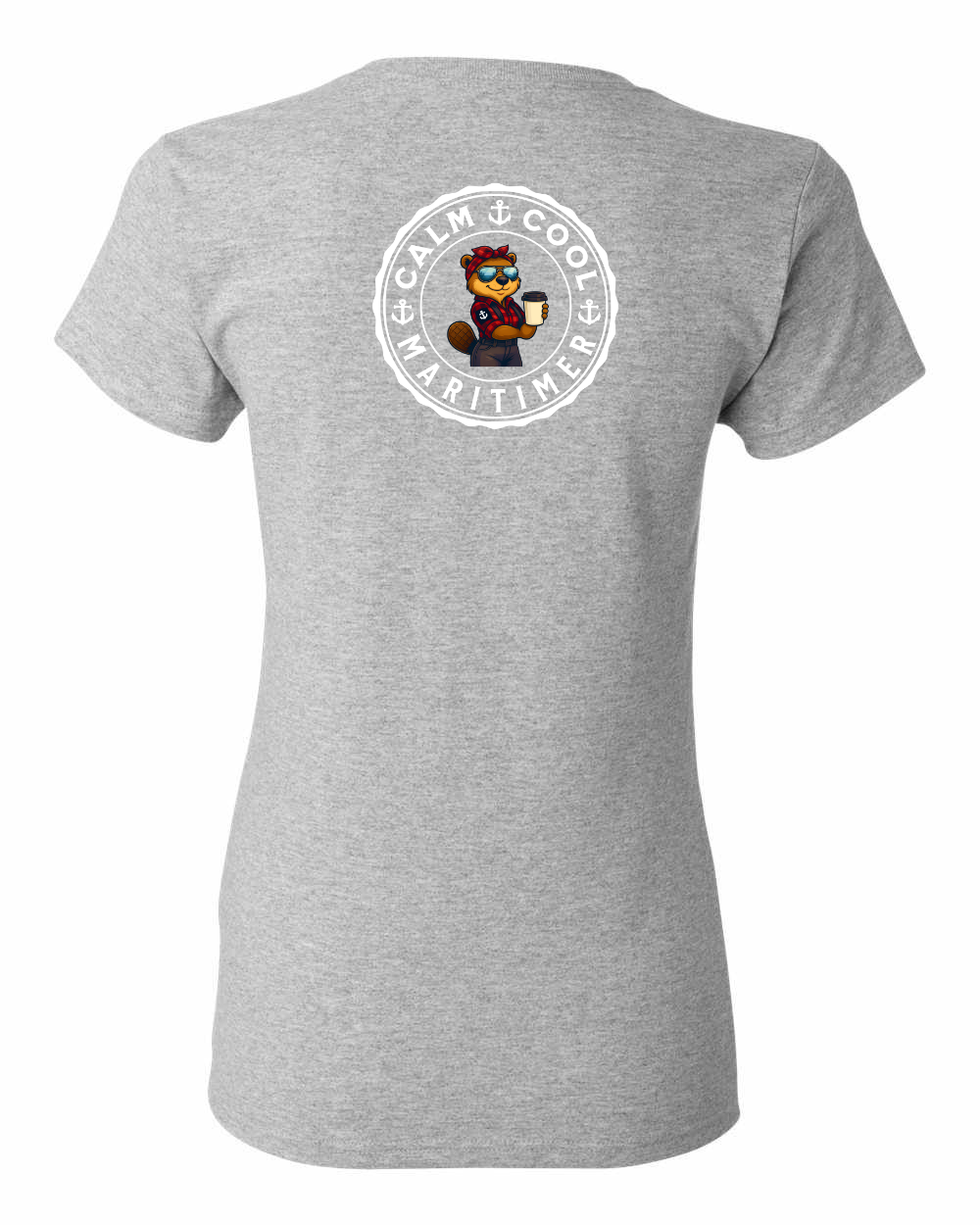 Calm Cool Maritimer Rosie Left Chest And Back Women's Tee