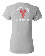 Maritime Swag CB Mandala Red Lobster Left Chest and Back Women's Tee