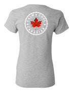 Calm Cool Canadian Leaf Left Chest And Back Women's Tee - Gildan Canada (sewn Internationally)