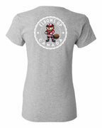 Elbows Up Beaver Left Chest and Back Women's Tee - Gildan Canada (sewn Internationally)