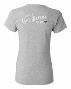 Just a CB Girl Tartan Left Chest and Back Women's Tee
