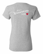 Just a NFLD Girl Left Chest and Back Women's Tee