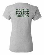 Made In CB Tartan Left Chest and Back Women's Tee