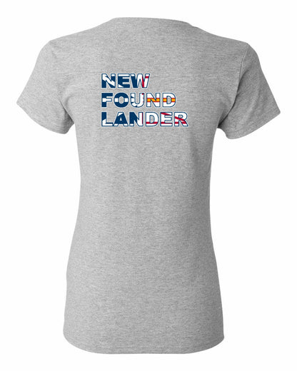 New Found Lander Left Chest and Back Women's Tee