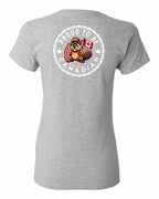 Proud to be Canadian Beaver Left Chest and Back Women's Tee - Gildan Canada (sewn Internationally)