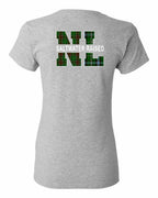 NFLD and Labrador Saltwater Raised Left Chest and Back Women's Tee
