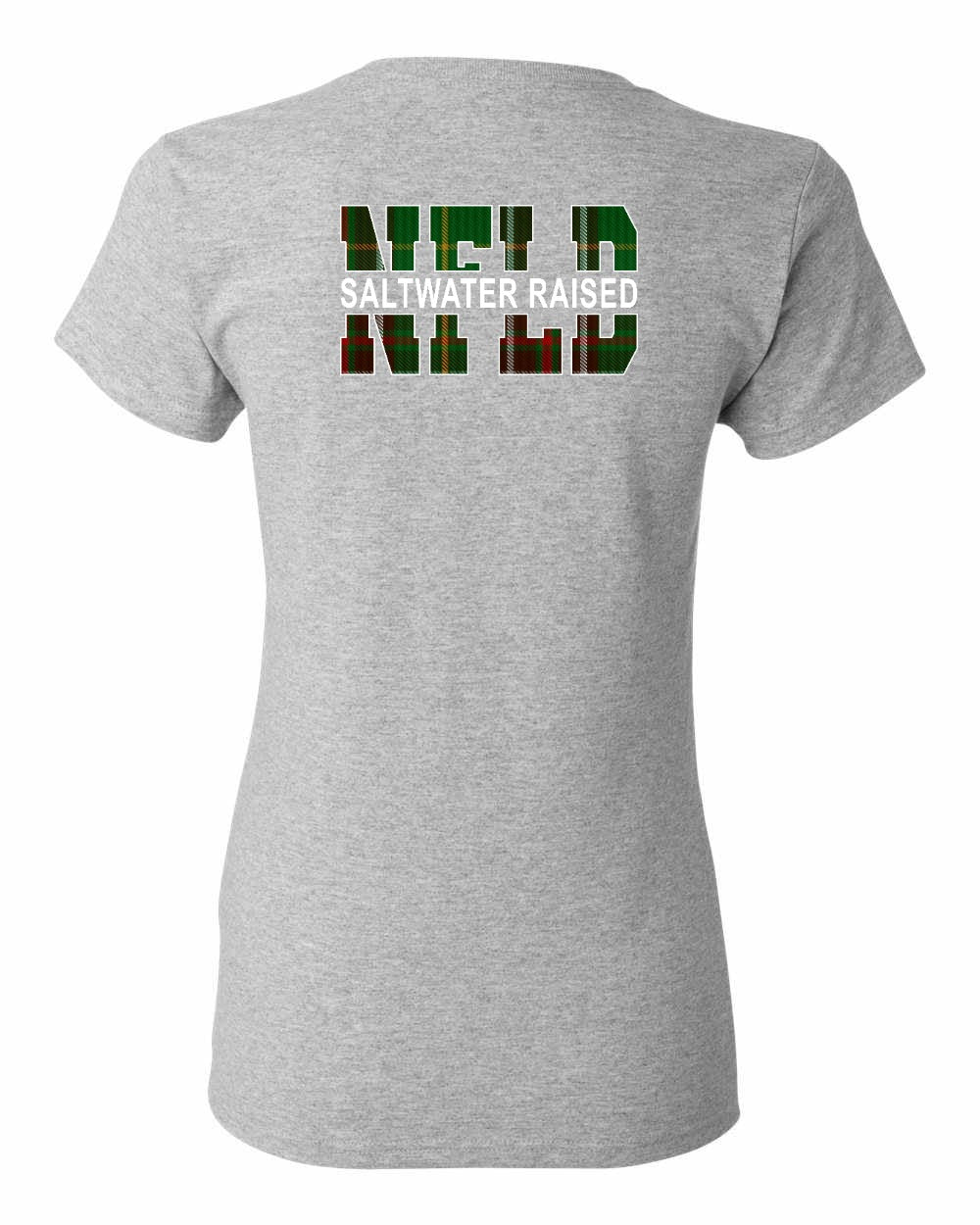 NFLD Saltwater Raised Left Chest and Back Women's Tee
