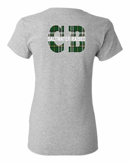 Saltwater Raised Left Chest and Back Women's Tee