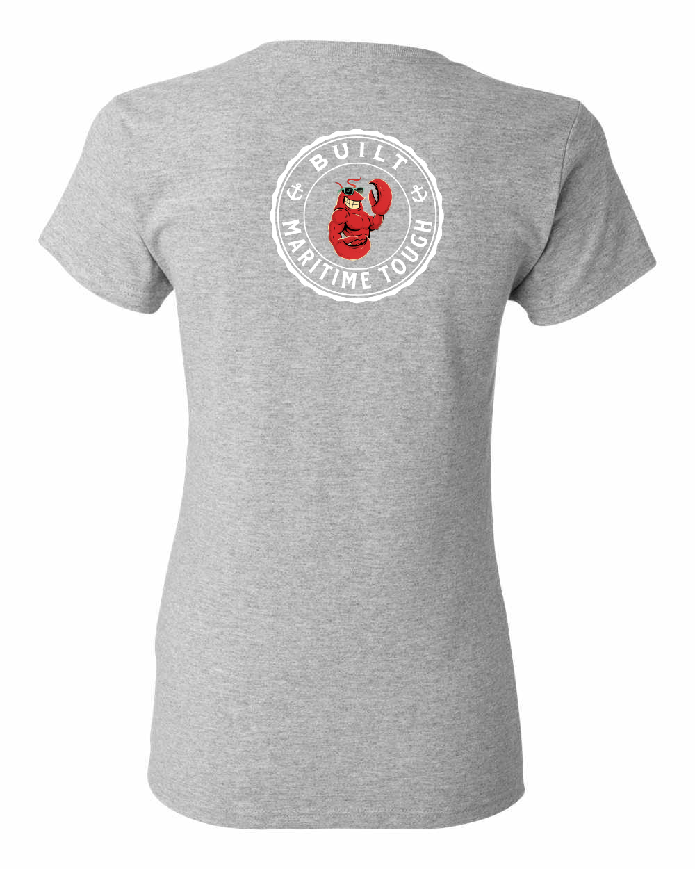 Built Maritime Tough Lobster Left Chest And Back Women's Tee