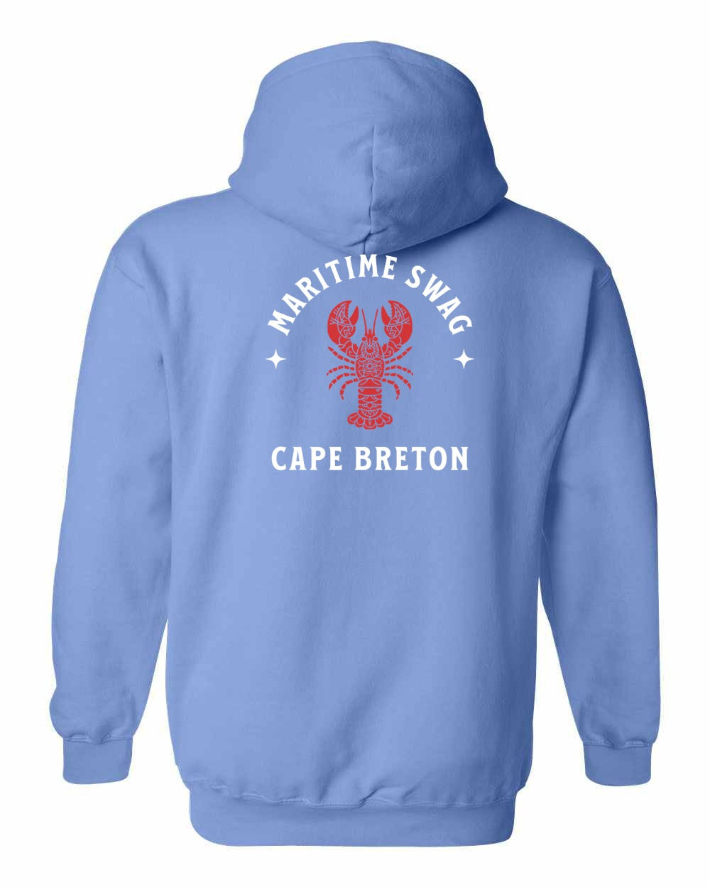 Maritime Swag Cape Breton Mandala Red Lobster Left Chest and Back Pullover Hoodie