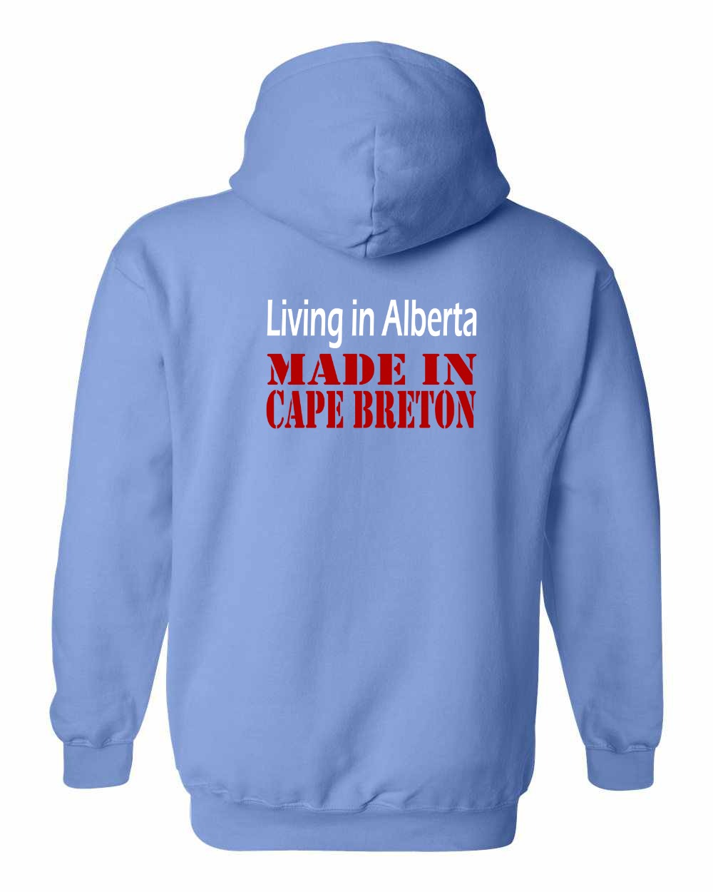 Living Alberta Made in Cape Breton Left Chest and Back Pullover Hoodie