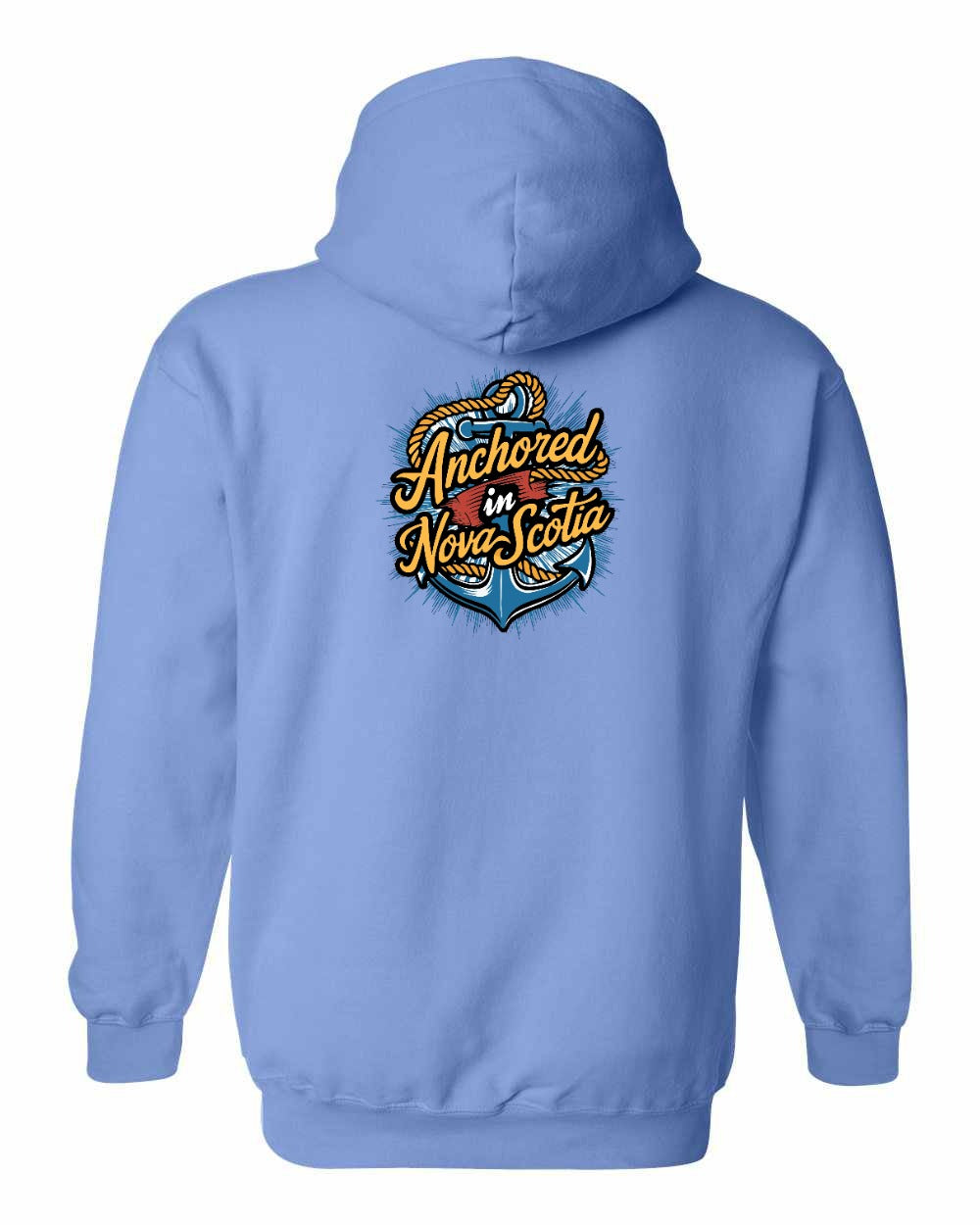 Anchored In Nova Scotia (Old Design) Left Chest and Back pullover