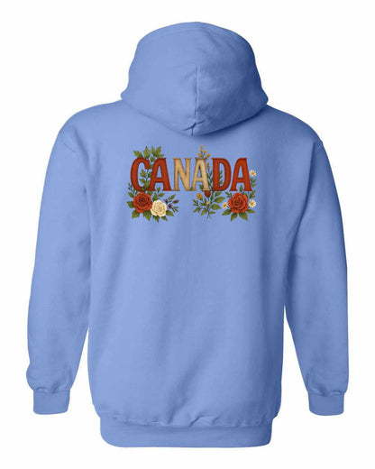 Canada Flowers Left Chest and Back Pullover