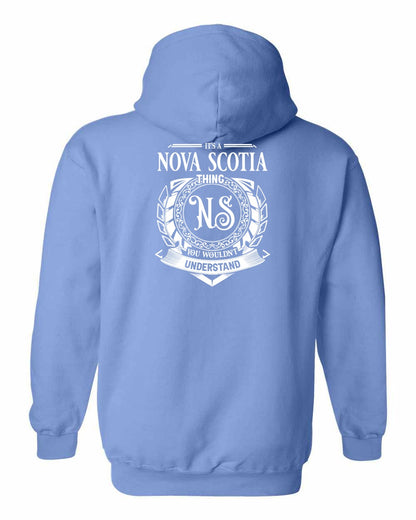 It's  A Nova Scotia Thing Left Chest and Back pullover