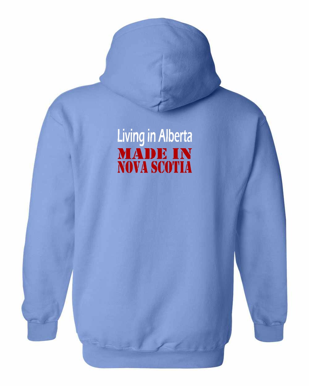 Living Alberta Made in NS Left Chest and Back Pullover Hoodie - Unisex