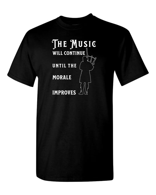 Maritime Swag Bagpipe  Music will Continue Tee