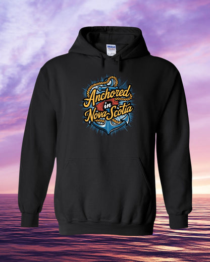 Anchored in Nova Scotia Full Front Hoodie