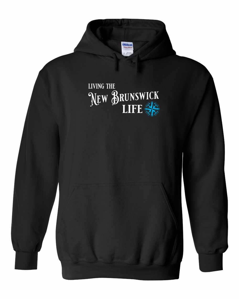 Living the NB Life blue Pullover Hoodie - Unisex