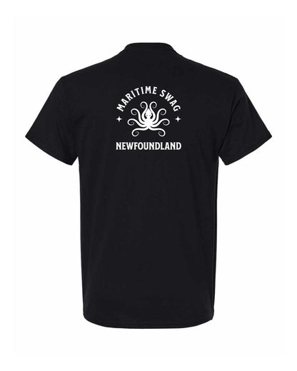 Maritime Swag Newfoundland Octopus Left Chest and Back Men's Tee