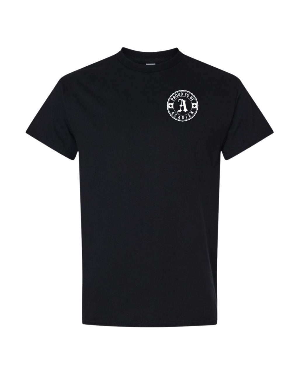 Proud to be Acadian Left Chest Only Men's tee