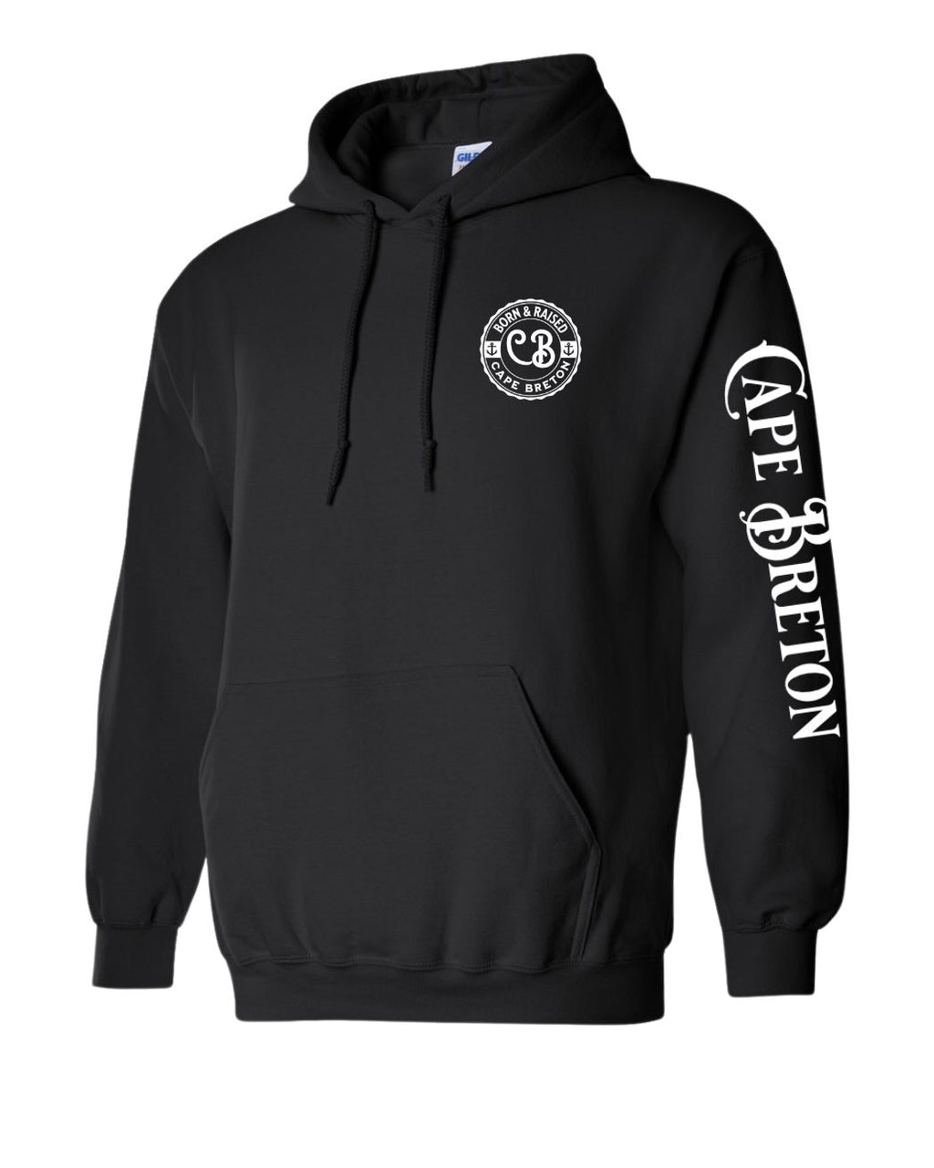 Born and Raised CB Left chest and Sleeve Pullover Hoodie - Unisex