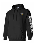 NFLD Guy Yellow Compass Left Chest and Sleeve Pullover Hoodie - Unisex