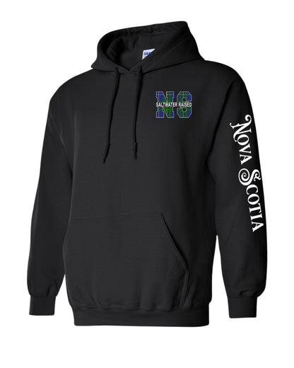 Product of Nova Scotia Left Chest and Sleeve Pullover Hoodie