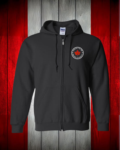 Proud to be Mean and Nasty Leaf Zip Hoodie