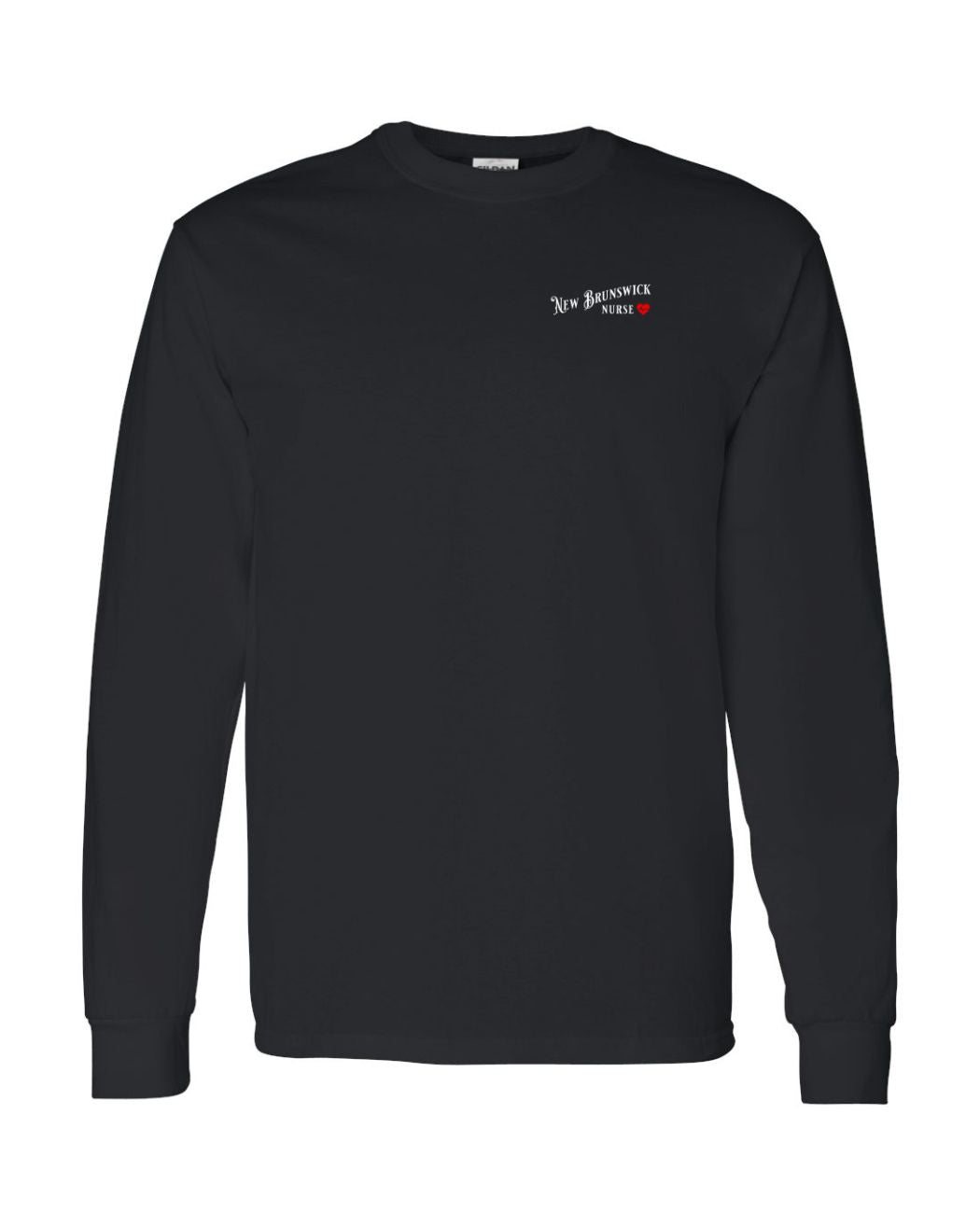 New Brunswick Nurse Left Chest and Back Long Sleeve