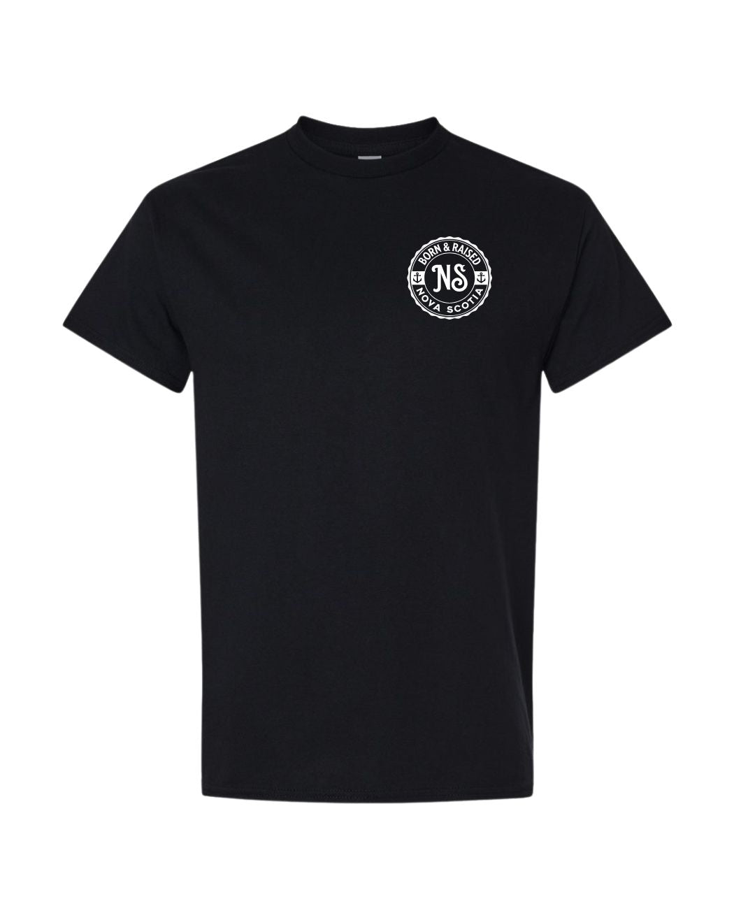 Born & Raised in NS Left Chest Only Men's Tee