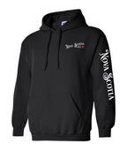 NS Girl Red Heart Left Chest and Sleeve Pullover Hoodie - Unisex