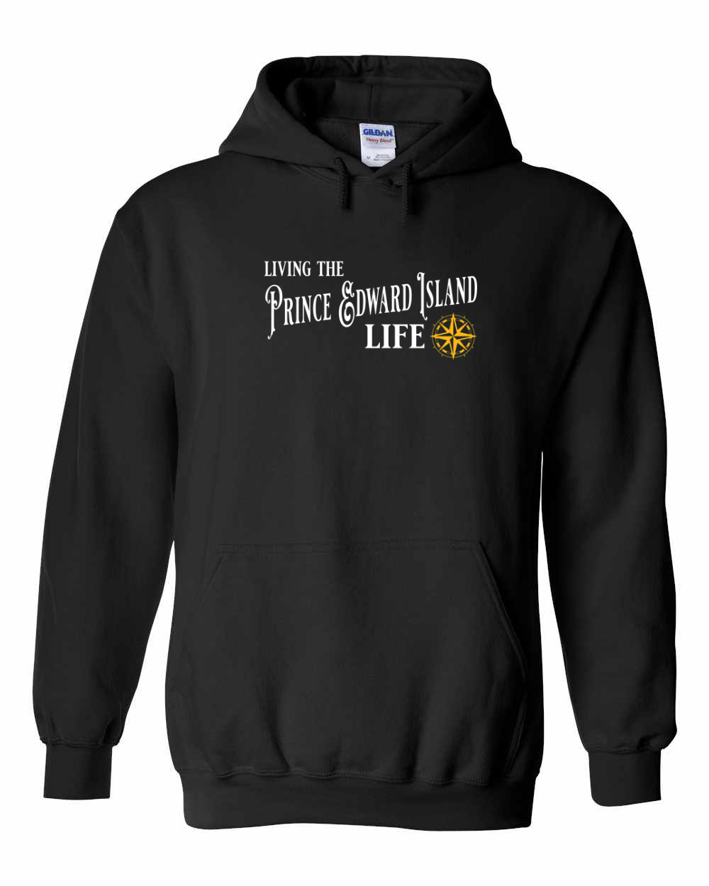 Living the PEI Life yellow Full Pullover Hoodie