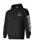 A piece of my Heart NFLD Left Chest (Red Heart) and Sleeve Pullover Hoodie - Unisex