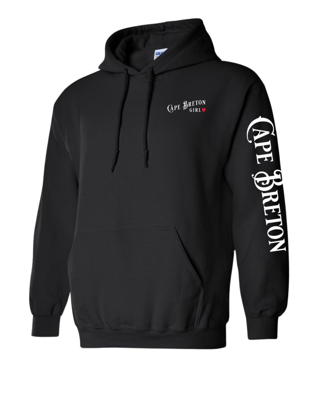 CB Girl Red Heart Left chest and Sleeve Pullover Hoodie - Unisex