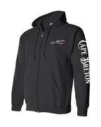 CB Girl Red Heart Left Chest and Sleeve Zip Hoodie - Unisex