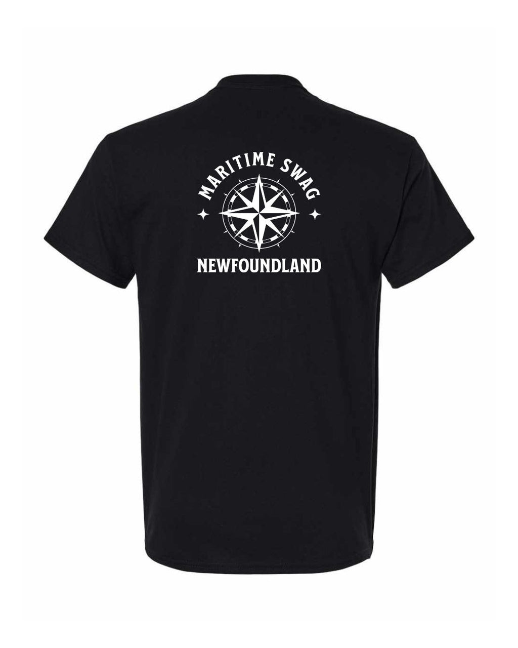 Maritime Swag NFLD Compass Left Chest and Back Men's Tee