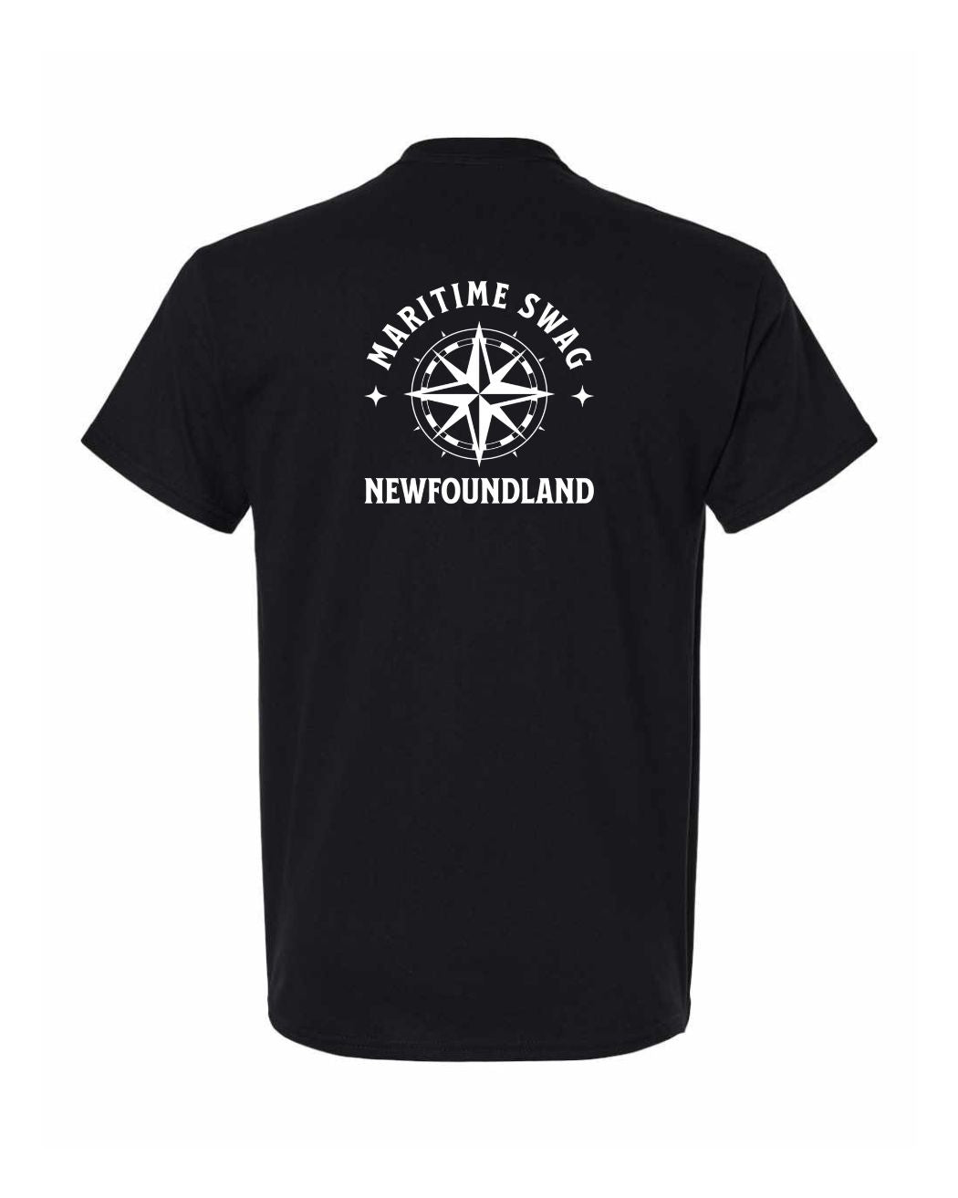 Maritime Swag NFLD Compass Left Chest and Back Men's Tee