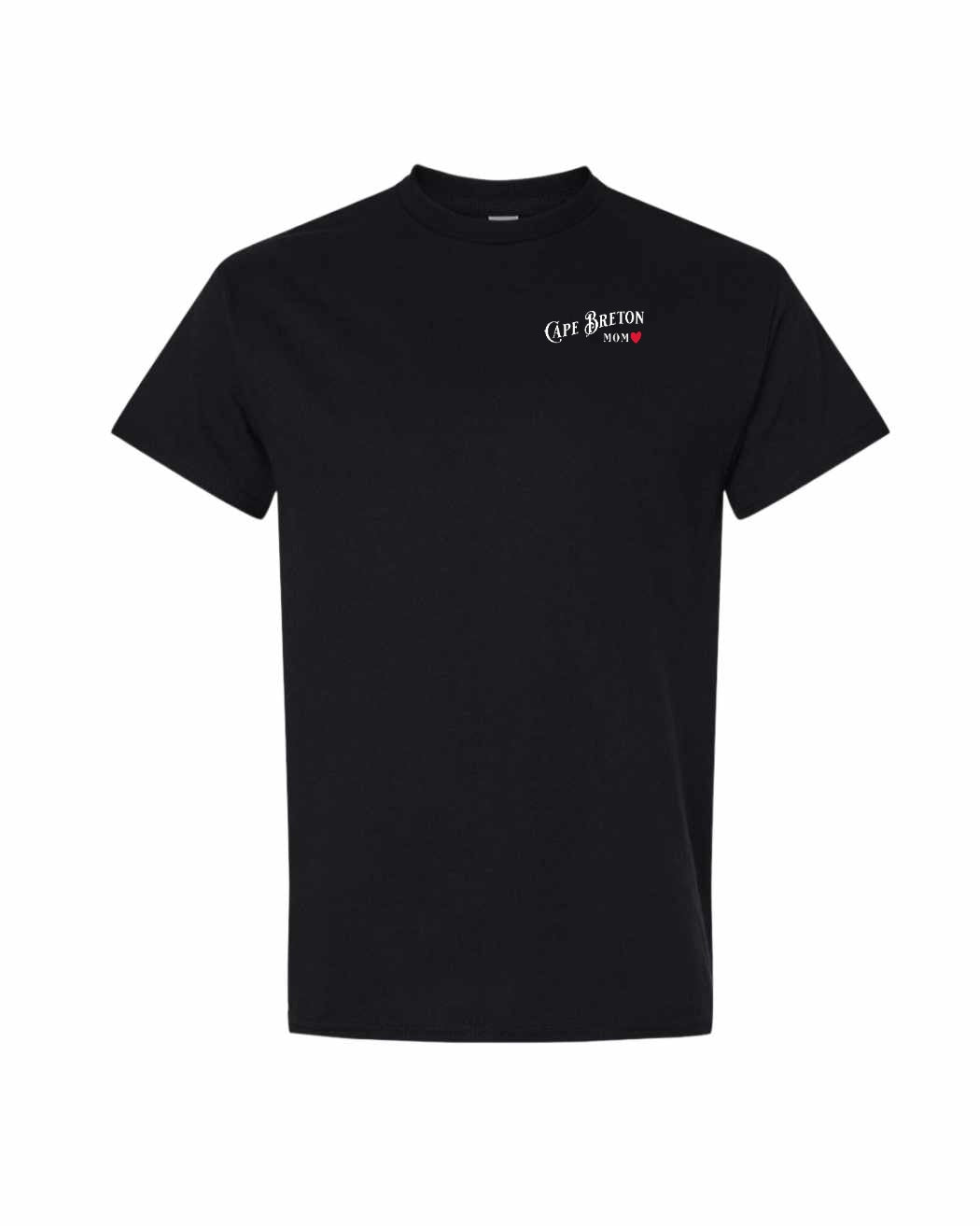 Cape Breton Mom Left Chest and Back Men's Tee