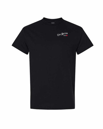 Cape Breton Mom Left Chest and Back Men's Tee