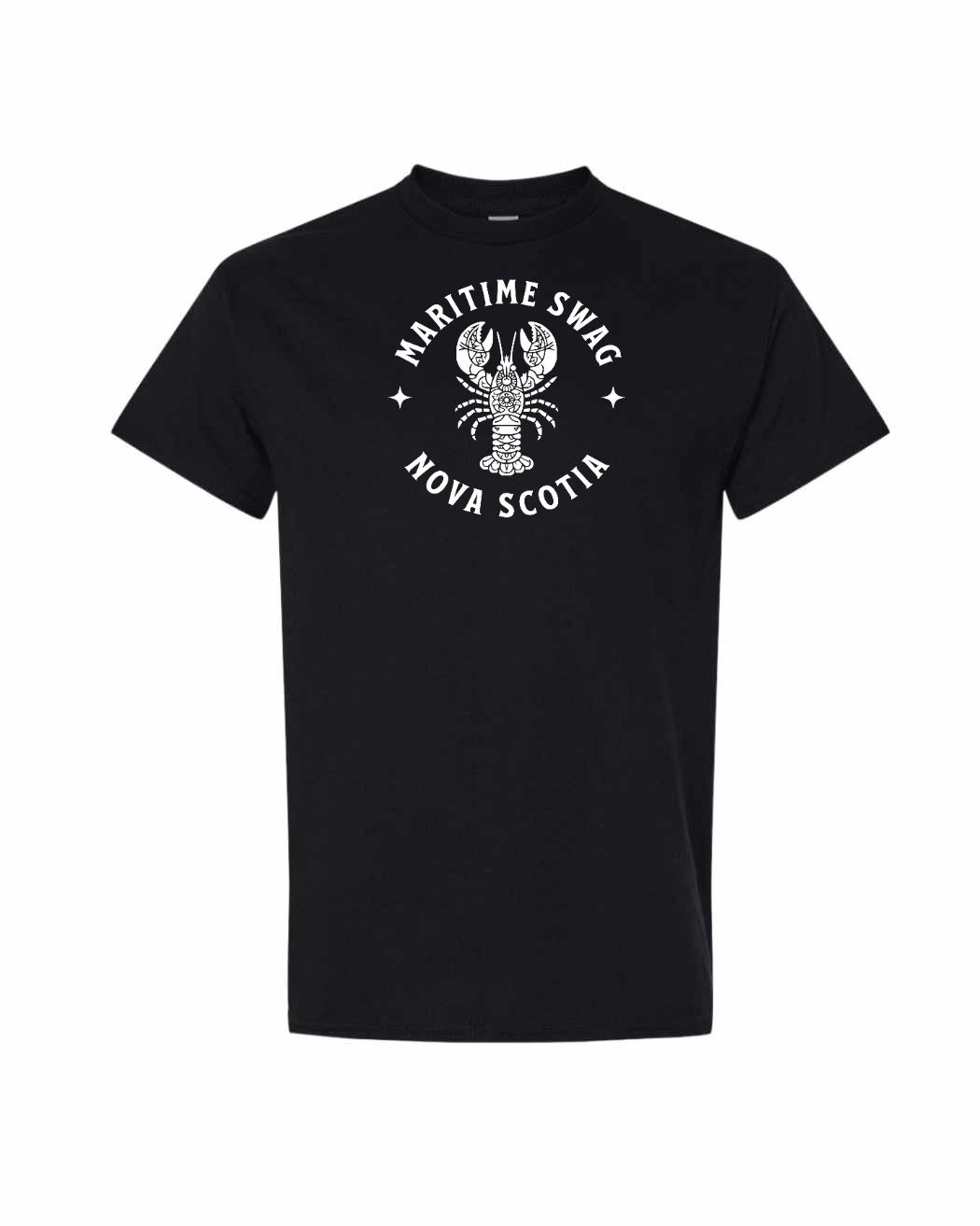 Maritime Swag Nova Scotia Mandala white Lobster Full mens-tee