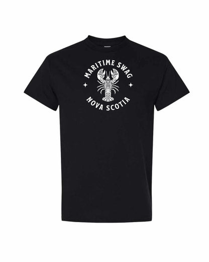 Maritime Swag Nova Scotia Mandala white Lobster Full mens-tee